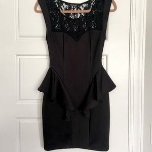 Black cocktail dress, size small